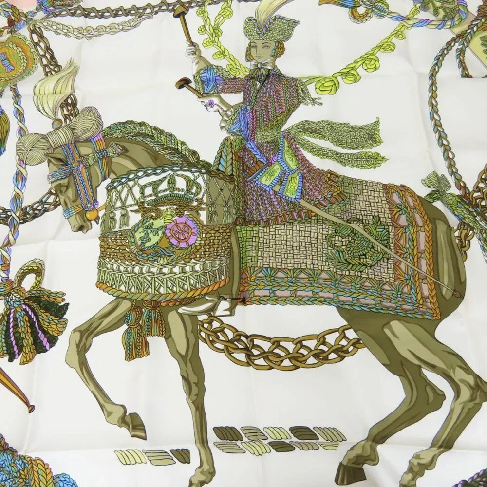 HERMES Pink Silk Scarf